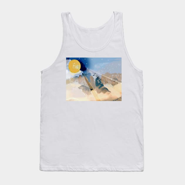 Moon Out Tonight Tank Top by Dorcas